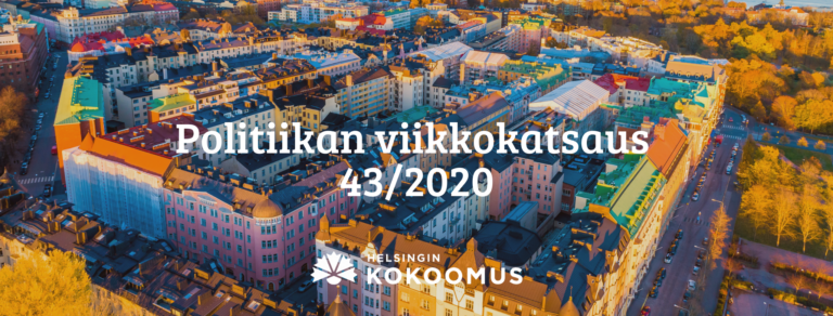 Politiikan viikkokatsaus 43/2020