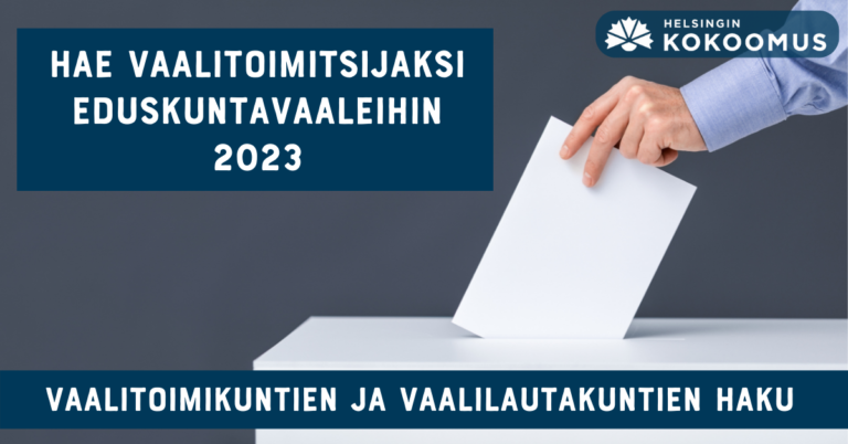 Ilmoittaudu vaalilautakuntaan vuoden 2023 eduskuntavaaleihin