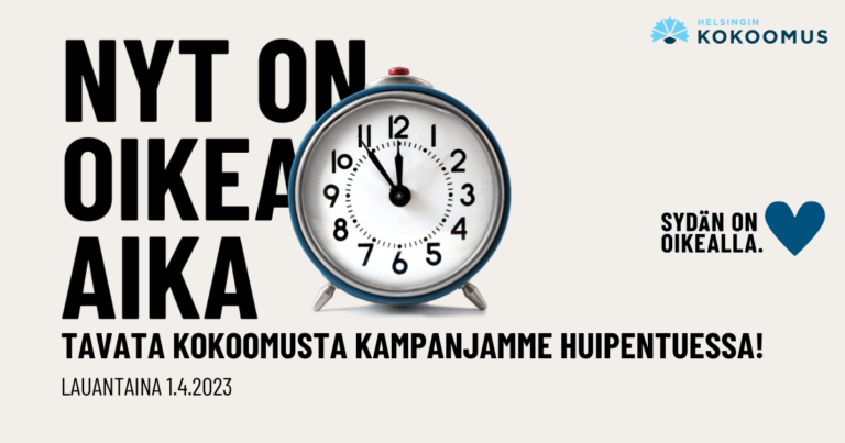 Nyt on oikea aika tavata kokoomusta eduskuntavaalikampanjan huipennuksessa la 1.4.!