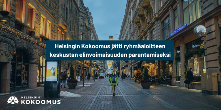 Helsingin Kokoomus jätti ryhmäaloitteen keskustan elinvoimaisuuden parantamiseksi